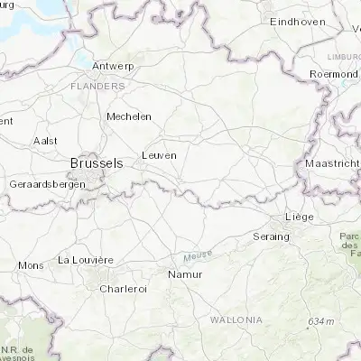 Map showing location of Tienen (50.807450, 4.937800)