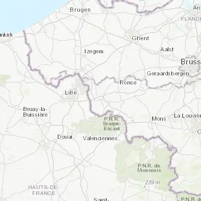 Map showing location of Tournai (50.607150, 3.389320)