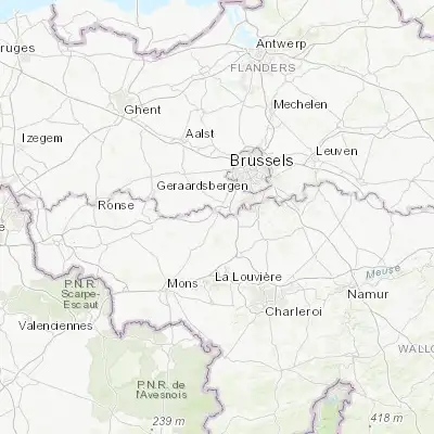 Map showing location of Tubize (50.690590, 4.200900)
