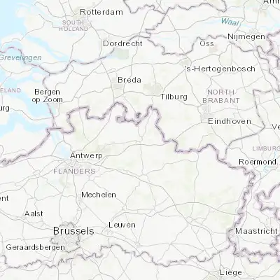 Map showing location of Turnhout (51.322540, 4.944710)