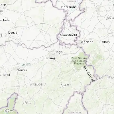 Map showing location of Vaux-sous-Chèvremont (50.603020, 5.633500)