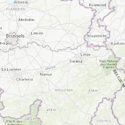 Map showing location of Villers-le-Bouillet (50.577080, 5.259450)