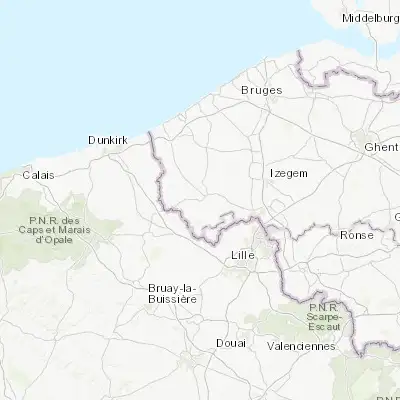 Map showing location of Vlamertinge (50.854850, 2.820240)