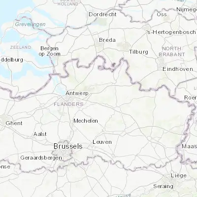 Map showing location of Vorselaar (51.202430, 4.772590)