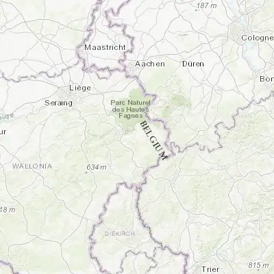 Map showing location of Waimes (50.414880, 6.112070)