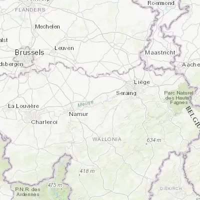 Map showing location of Wanze (50.539070, 5.208460)