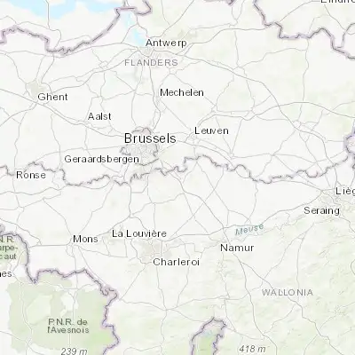 Map showing location of Wavre (50.717170, 4.601380)