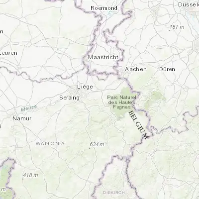 Map showing location of Wegnez (50.578950, 5.817050)