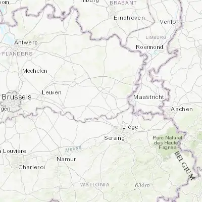 Map showing location of Wellen (50.840960, 5.338670)