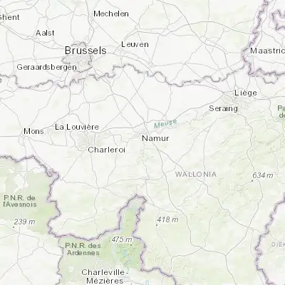 Map showing location of Wépion (50.421530, 4.864030)