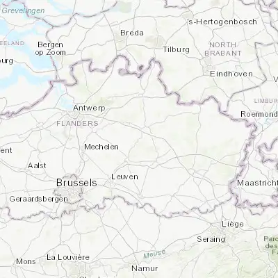 Map showing location of Westerlo (51.090490, 4.915440)