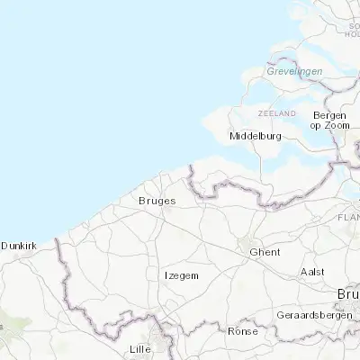 Map showing location of Westkapelle (51.315110, 3.301700)