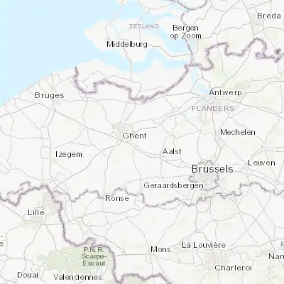 Map showing location of Wetteren (51.005260, 3.883410)