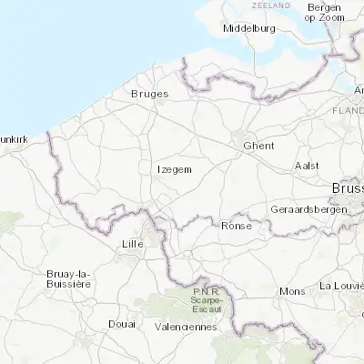 Map showing location of Wielsbeke (50.900000, 3.366670)