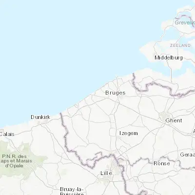 Map showing location of Zandvoorde (51.199420, 2.972200)