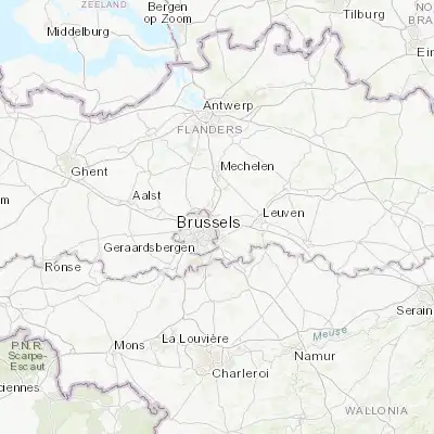 Map showing location of Zaventem (50.883650, 4.472980)