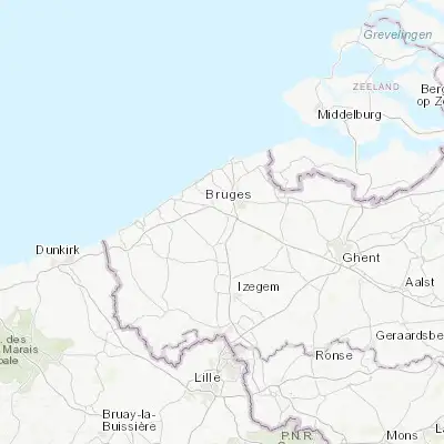 Map showing location of Zedelgem (51.142360, 3.136800)