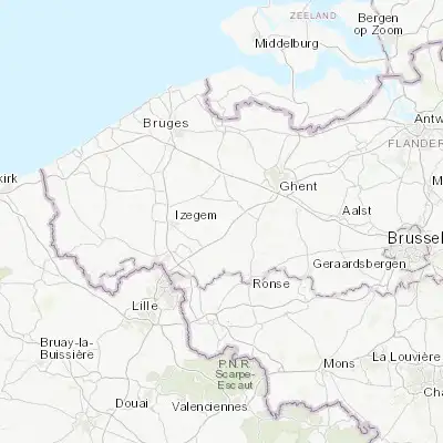 Map showing location of Zulte (50.919540, 3.448590)