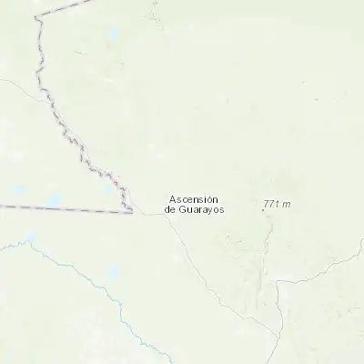 Map showing location of Ascensión (-15.700000, -63.083330)