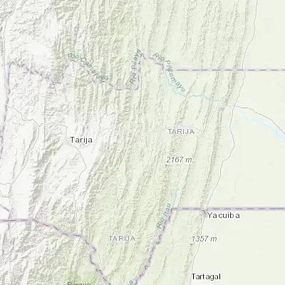 Map showing location of Entre Ríos (-21.526610, -64.172990)