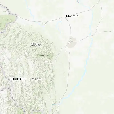 Map showing location of Jorochito (-18.055140, -63.428210)