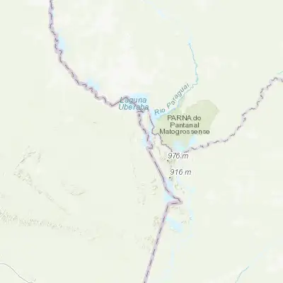 Map showing location of Puerto Quijarro (-17.783330, -57.766670)