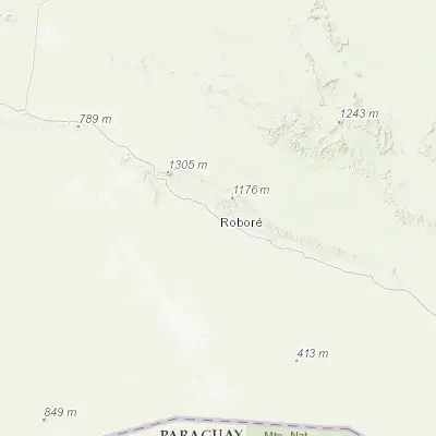 Map showing location of Roboré (-18.334730, -59.761420)