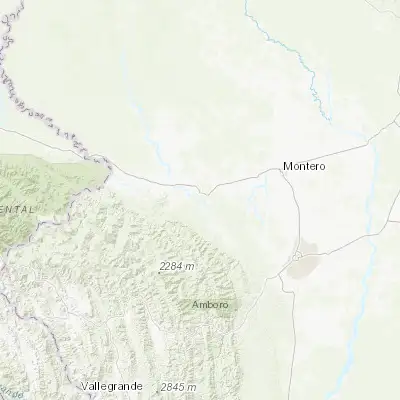 Map showing location of San Juan del Surutú (-17.483330, -63.700000)