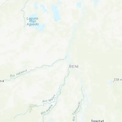Map showing location of Santa Ana de Yacuma (-13.744060, -65.426880)