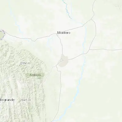 Map showing location of Santa Cruz de la Sierra (-17.786290, -63.181170)