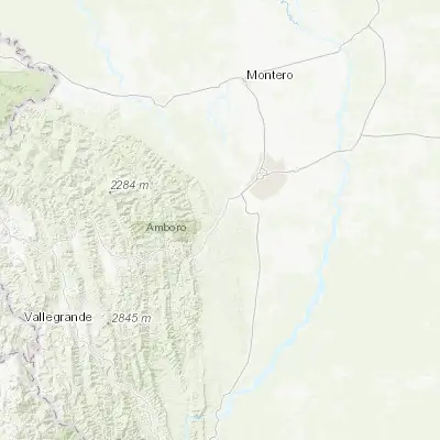 Map showing location of Santiago del Torno (-17.986740, -63.381180)