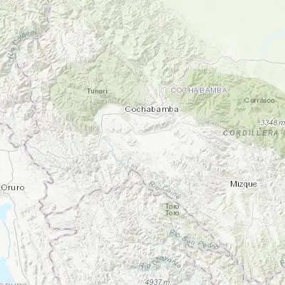 Map showing location of Tarata (-17.608980, -66.021350)