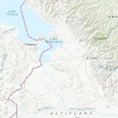 Map showing location of Tiahuanaco (-16.552280, -68.679530)