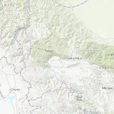 Map showing location of Tiquipaya (-17.338010, -66.215790)