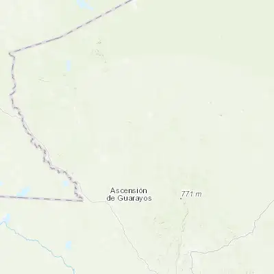 Map showing location of Urubichá (-15.392860, -62.946610)