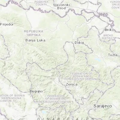 Map showing location of Blatnica (44.486770, 17.822780)