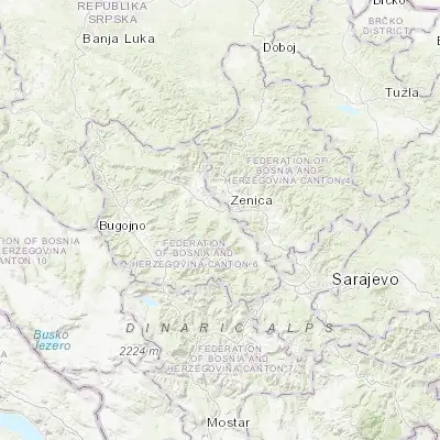 Map showing location of Busovača (44.097690, 17.878300)