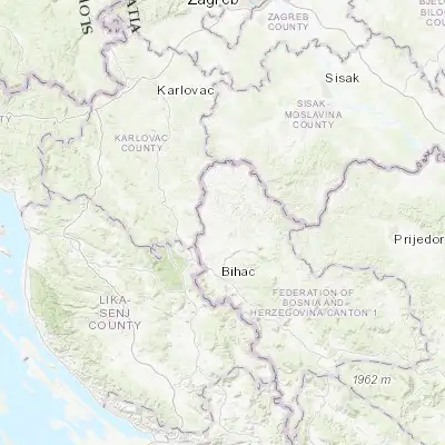 Map showing location of Ćoralići (45.006940, 15.871940)