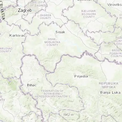 Map showing location of Dobrljin (45.151060, 16.478690)