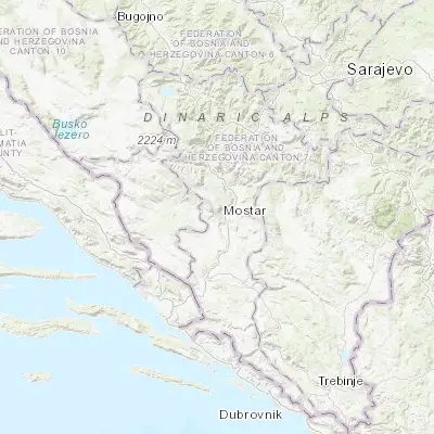 Map showing location of Ilići (43.347650, 17.768480)