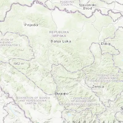 Map showing location of Kneževo (44.490710, 17.381610)