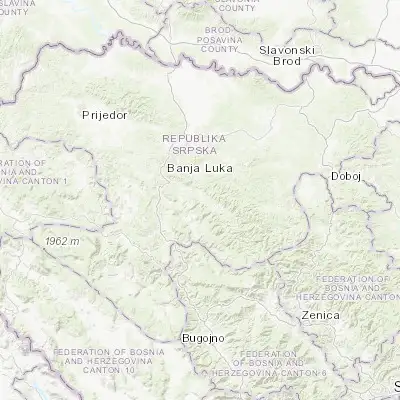 Map showing location of Kotor Varoš (44.618310, 17.372040)