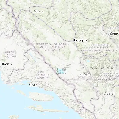 Map showing location of Livno (43.826950, 17.007460)
