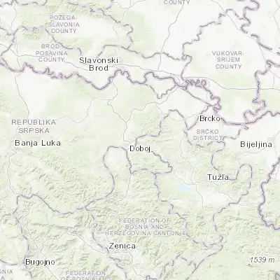 Map showing location of Lukavica (44.764520, 18.168870)