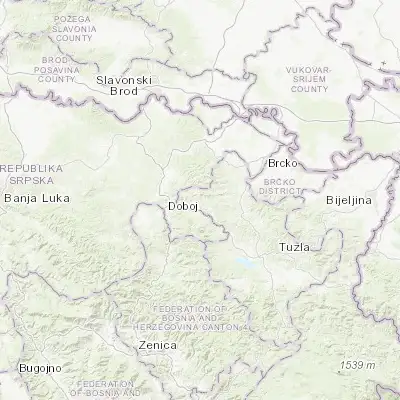 Map showing location of Malešići (44.738240, 18.273350)