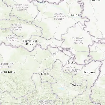 Map showing location of Odžak (45.024610, 18.321070)