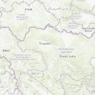 Map showing location of Omarska (44.891700, 16.898140)