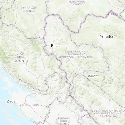 Map showing location of Orašac (44.630390, 16.074430)