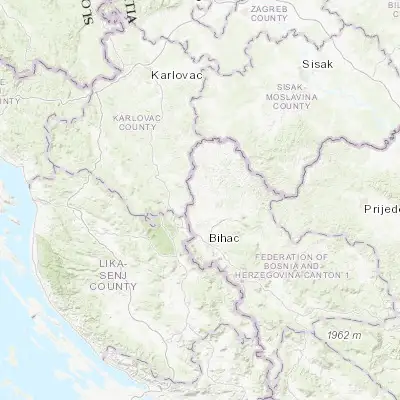 Map showing location of Pjanići (44.985680, 15.823040)