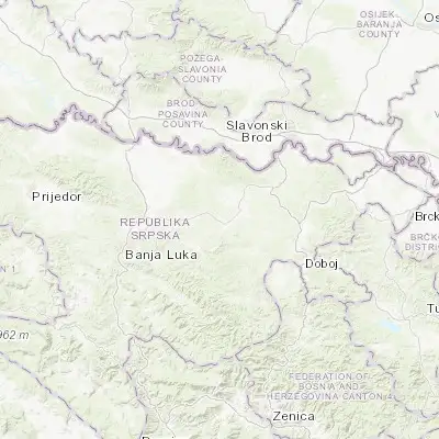 Map showing location of Prnjavor (44.870210, 17.662560)